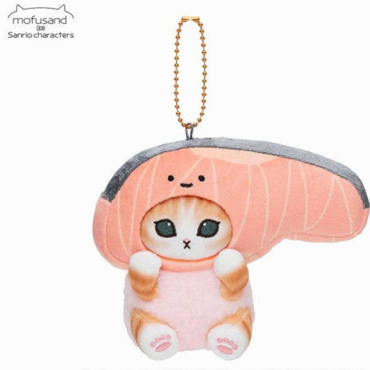 Mofusand x Sanrio - Plush Keychain (Salmon)